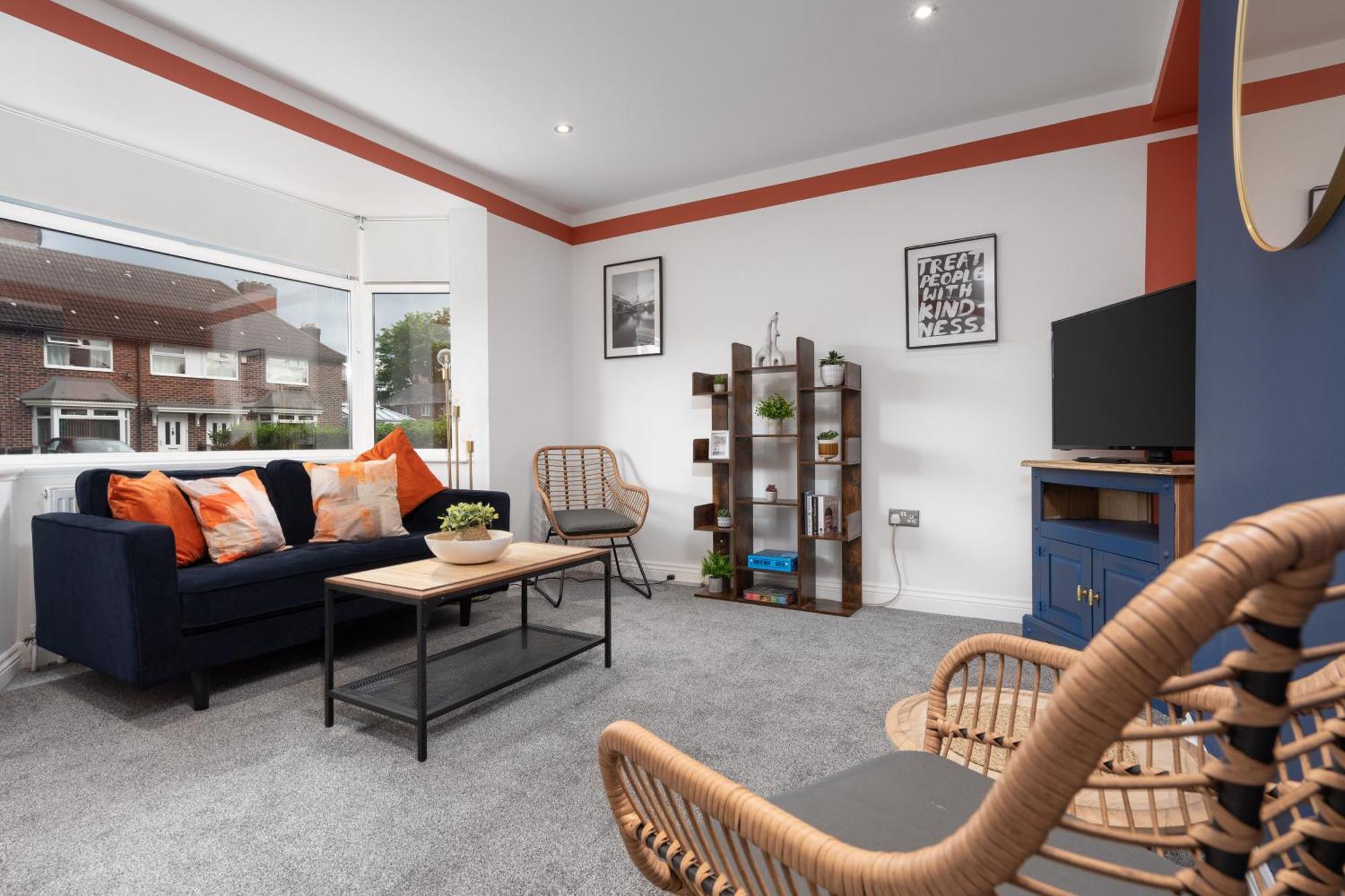 Vila Shawe House - 10 Minute Mcr Airport - Free Parking Wythenshawe Pokoj fotografie